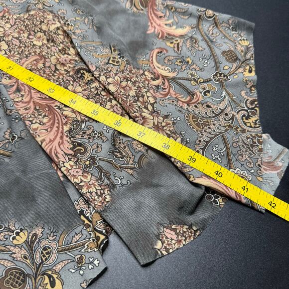 Y2K Vintage Wrap Dress Womens SM Floral Midi Party Whimsigoth Fairy Assymetrical - Picture 10 of 10